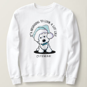 KiniArt Westie Suéter de Natal
