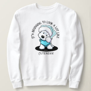 KiniArt Westie Suéter de Natal