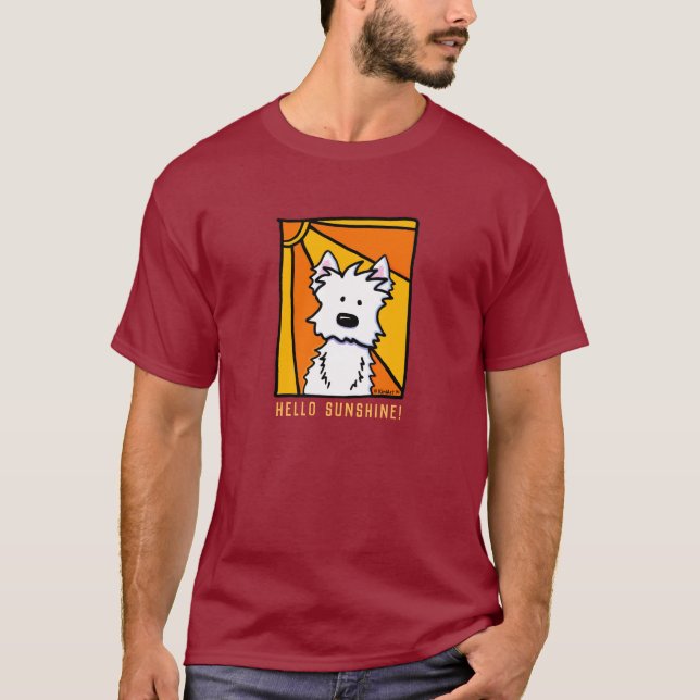 KiniArt Westie Sunshine T-Shirt (Frente)