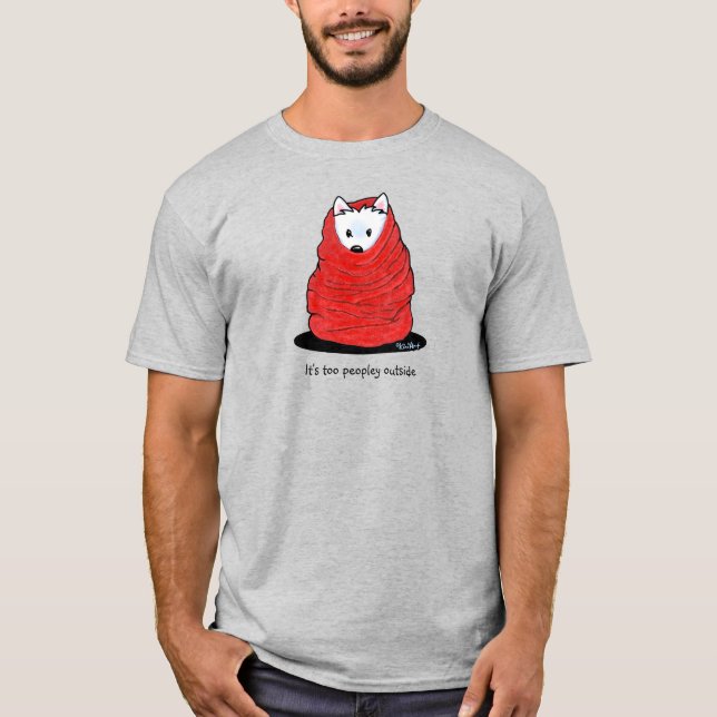 KiniArt Westie Terrier T-Shirt (Frente)