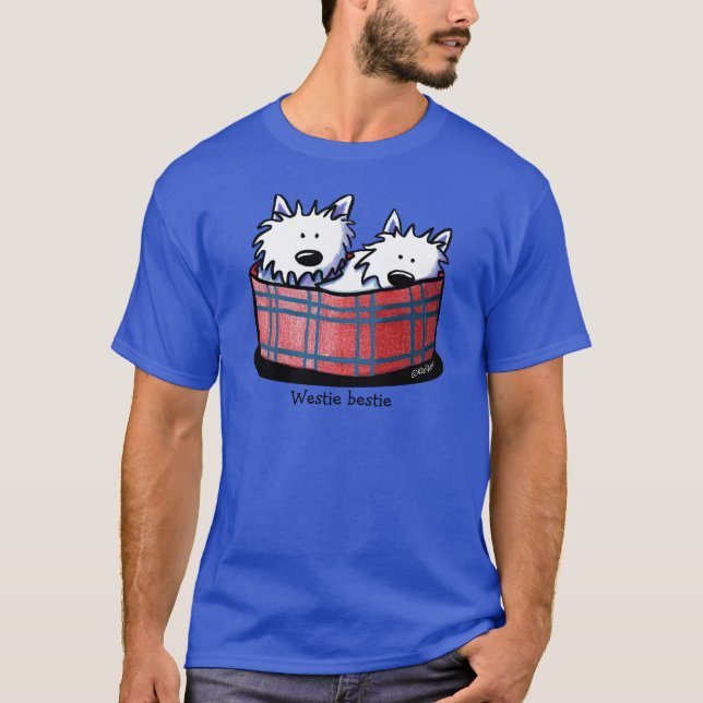 KiniArt Westie The Dog T-Shirt (Frente)