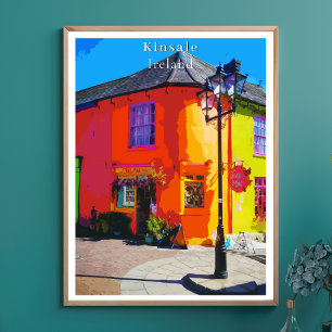 Kinsale Cork Ireland - Poster de Estilo Retroativo