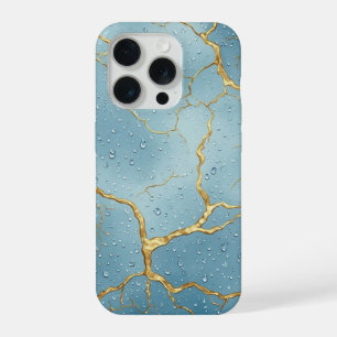 💙 Kintsugi Dourado Rachaduras ✨ Gotículas de Água