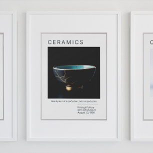 Kintsugi Pottery Poster Series   Branco