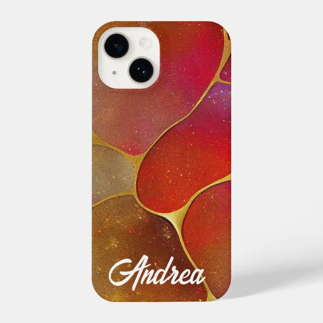 Kintsugi Vermelho e Dourado (Verso)