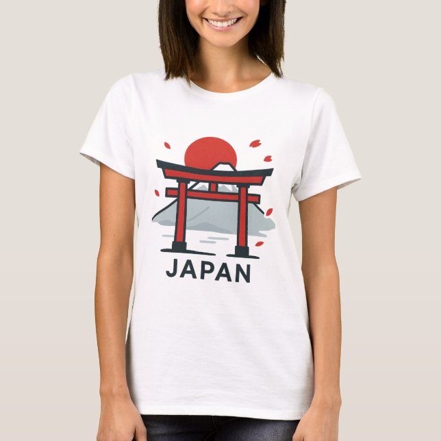 Kioto Japão Torii Gate T-Shirt | Viagem japonês (Frente)