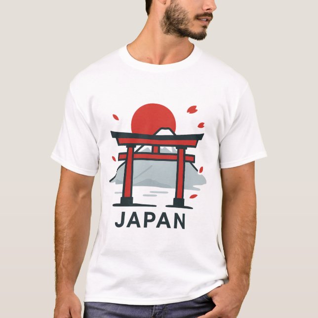 Kioto Japão Torii Gate T-Shirt | Viagem japonês (Frente)