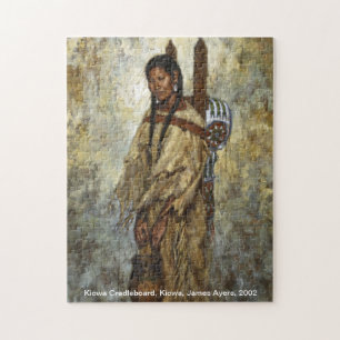 Kiowa Cradleboard, quebra-cabeça da mulher do