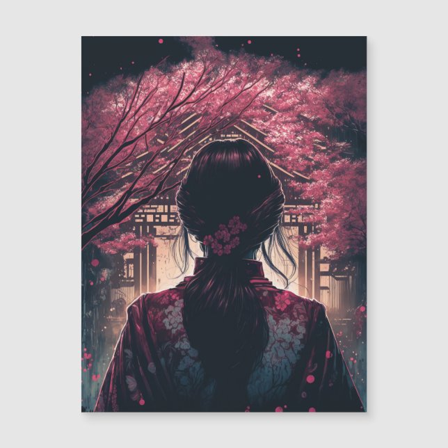 Kira Kirschblüten - Magnetkarte (Frente)