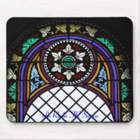 Kirchenfenster La Roche FR Suisse Mousepad
