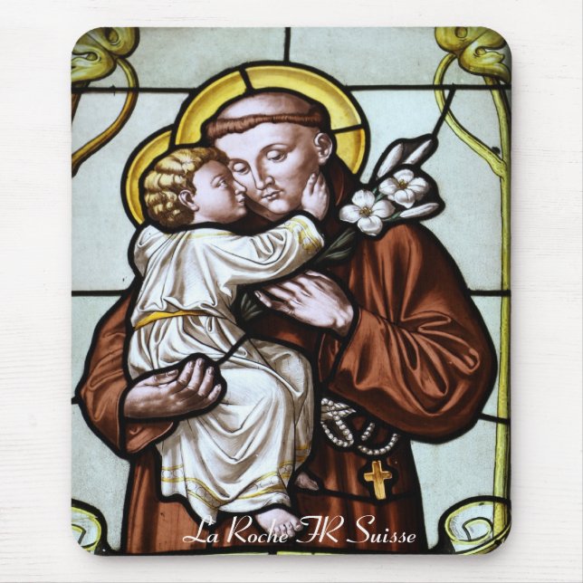 Kirchenfenster La Roche FR Suisse Mousepad (Frente)