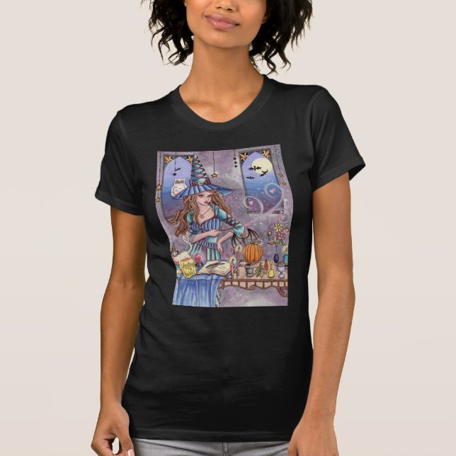 Kirra - camisa da bruxa, do gato e da coruja (Frente)
