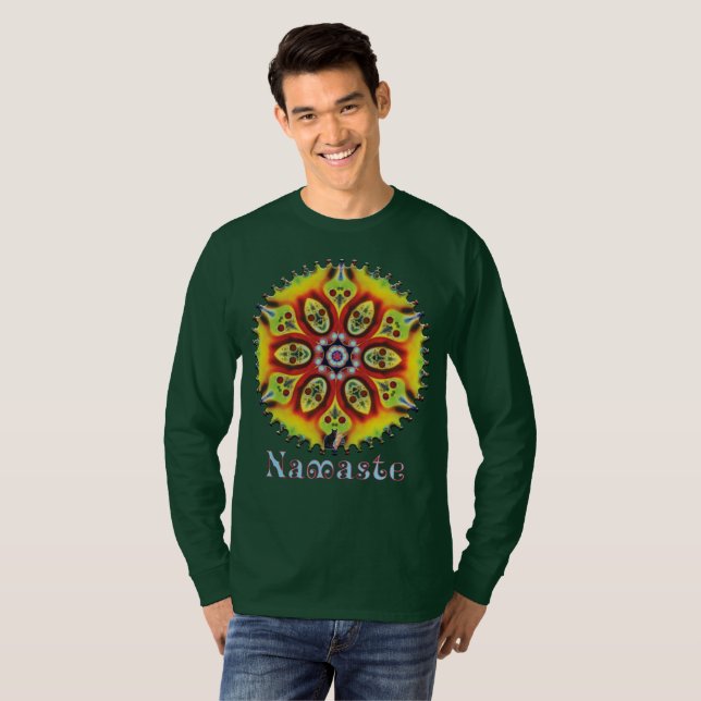 Kismet Namaste Kaleidoscope T-Shirt (Frente Completa)