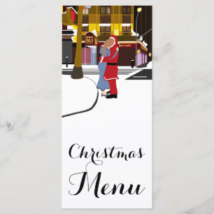 Kiss De papais noeis No Menu De Natal Da Broadway