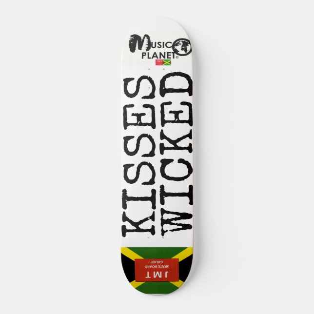 KISSES WICKED Skateboard (Frente)