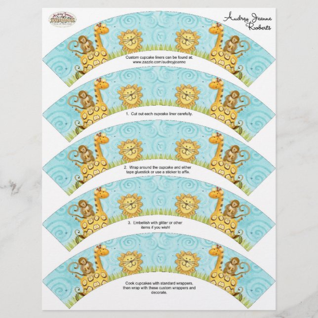 Kit de Chá de Invólucro para Bebê da Girafa da Sel (Frente)