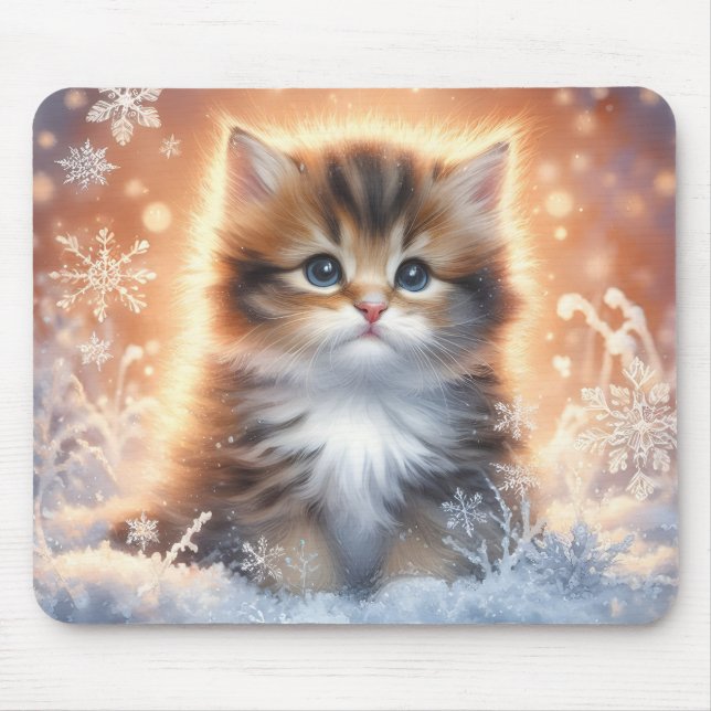 Kit de Festa Mouse Pad Gatinho (Frente)