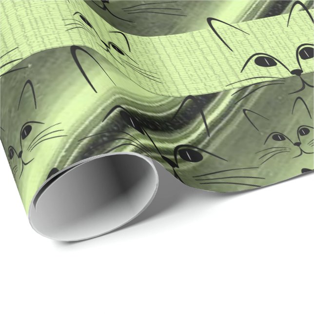 Kit de Papel de Embrulho Gatinho (Ponta do rolo)