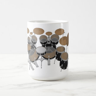 Kit De Tambor Preto De 10 Peças - Caneca De Café