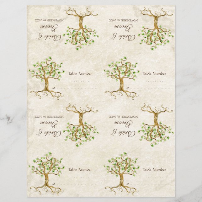 Kit DIY - Placas de Mesa Raízes da Árvore de espir (Frente)