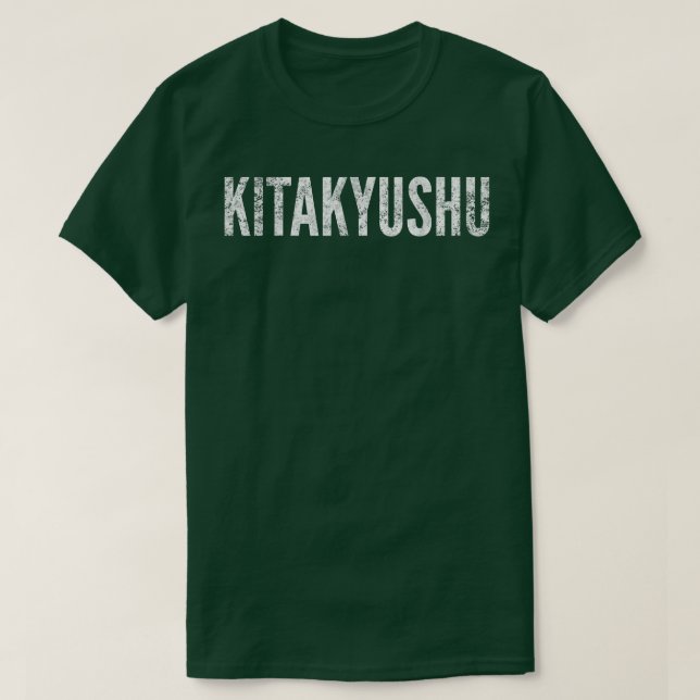 Kitakyushu Japão Afastou Camisa Gráfica (Frente do Design)