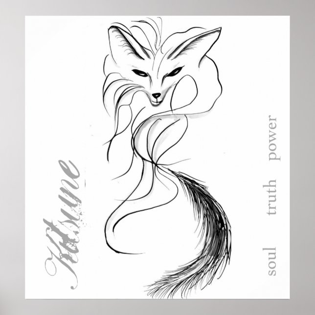 Kitsune Spirit Poster (Frente)