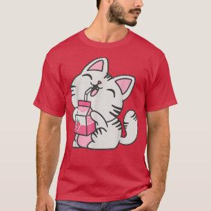 Kitten Milk Drink Otaku Neko Japan T-Shirt