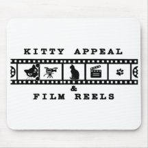 Kitty Appeal & Film Reels Mouse Pad (Branco)