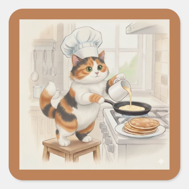 Kitty Kitchen, Malhado, Adesivos (Frente)