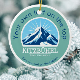 Kitzbühel Tirol Áustria enfeites de natal de esqui