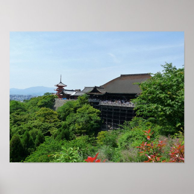 Kiyomizu-dera Temple Kyoto Poster do Japão (Frente)