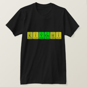 Kiyoshi — camisa de nome de mesa periódica