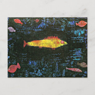 Klee - Cartão postal de peixe dourado.