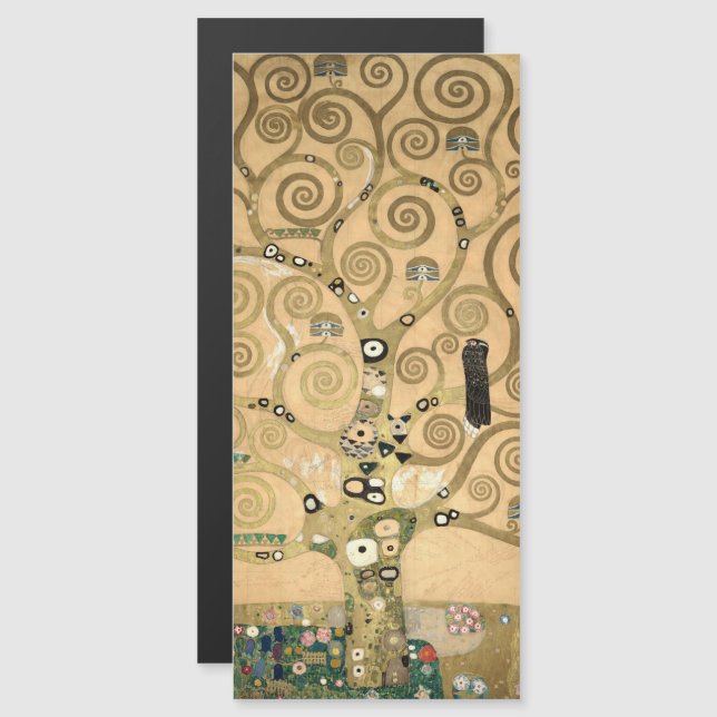 Klimt - A placa magnética da árvore da vida (Frente/Verso)