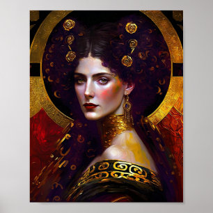 Klimt Inspirou Poster da Rainha Deusa