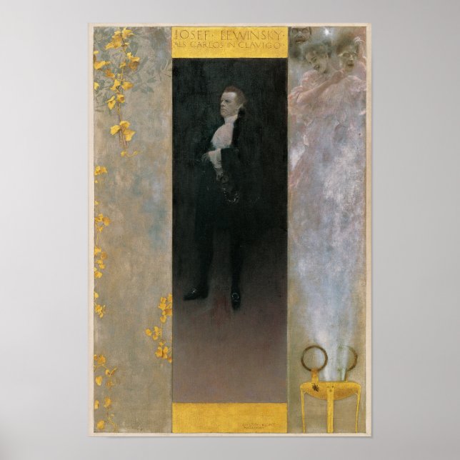 Klimt Josef Lewinsky como Carlos Impressão (Frente)