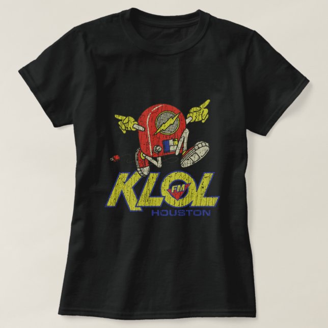 KLOL FM Houston 1970 T-Shirt (Frente do Design)