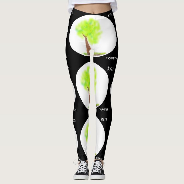 km tree painting leggings (Frente)