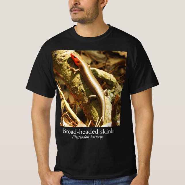 Knature Knowledge Broad-Headed Skink T-Shirt (Frente)