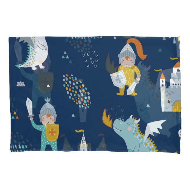 Knight Dragon Castle Padrão Infantil (Frente)