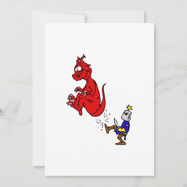 Knight Kicking Dragon (Frente)