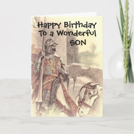 KNIGHT KIDT GREETING CARTÃO