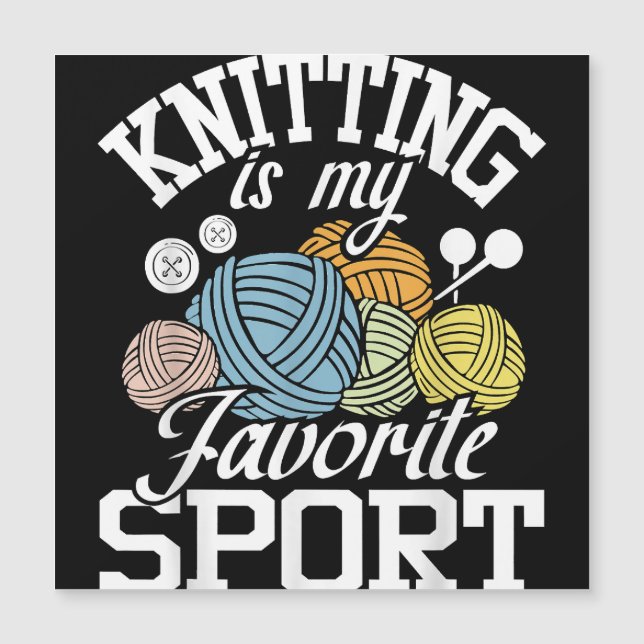 Knit Acontece Engraçado tricotar Camisas Cortando  (Frente)