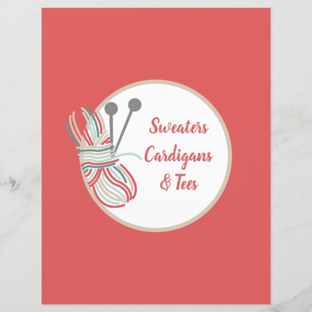 Knit de Página do Divisor Vermelho Acontece que o  (Frente)