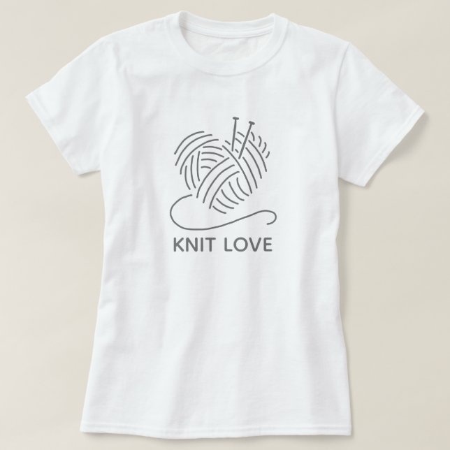 Knit Love T-Shirt (Frente do Design)