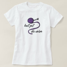Knit Roxo Rápido, T-Shirt Quente