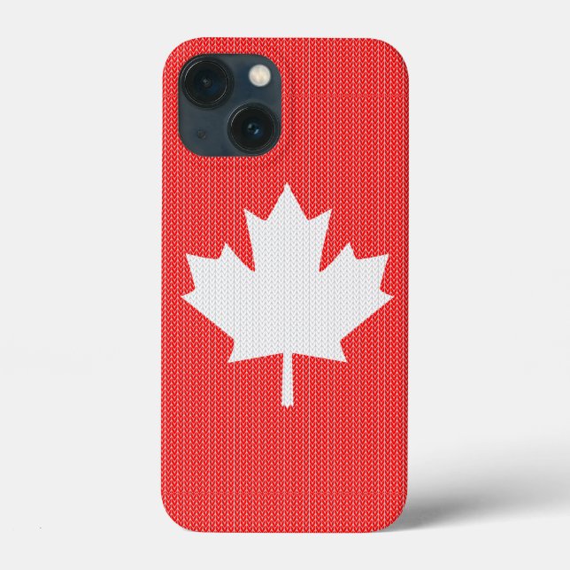 Knit Style Maple Leaf Knitting Motif (Verso)