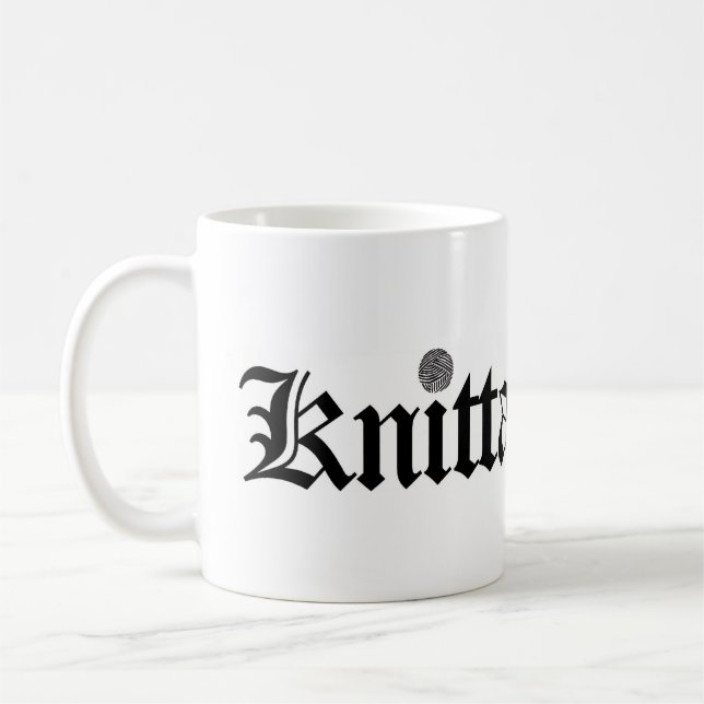 Knitta caneca de 4 vidas (Esquerda)