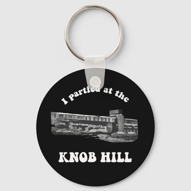 Knob Hill Chaveiro - Branco A Preto (Frente)