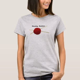Knotty Knitter Camisa Básica de Mulher